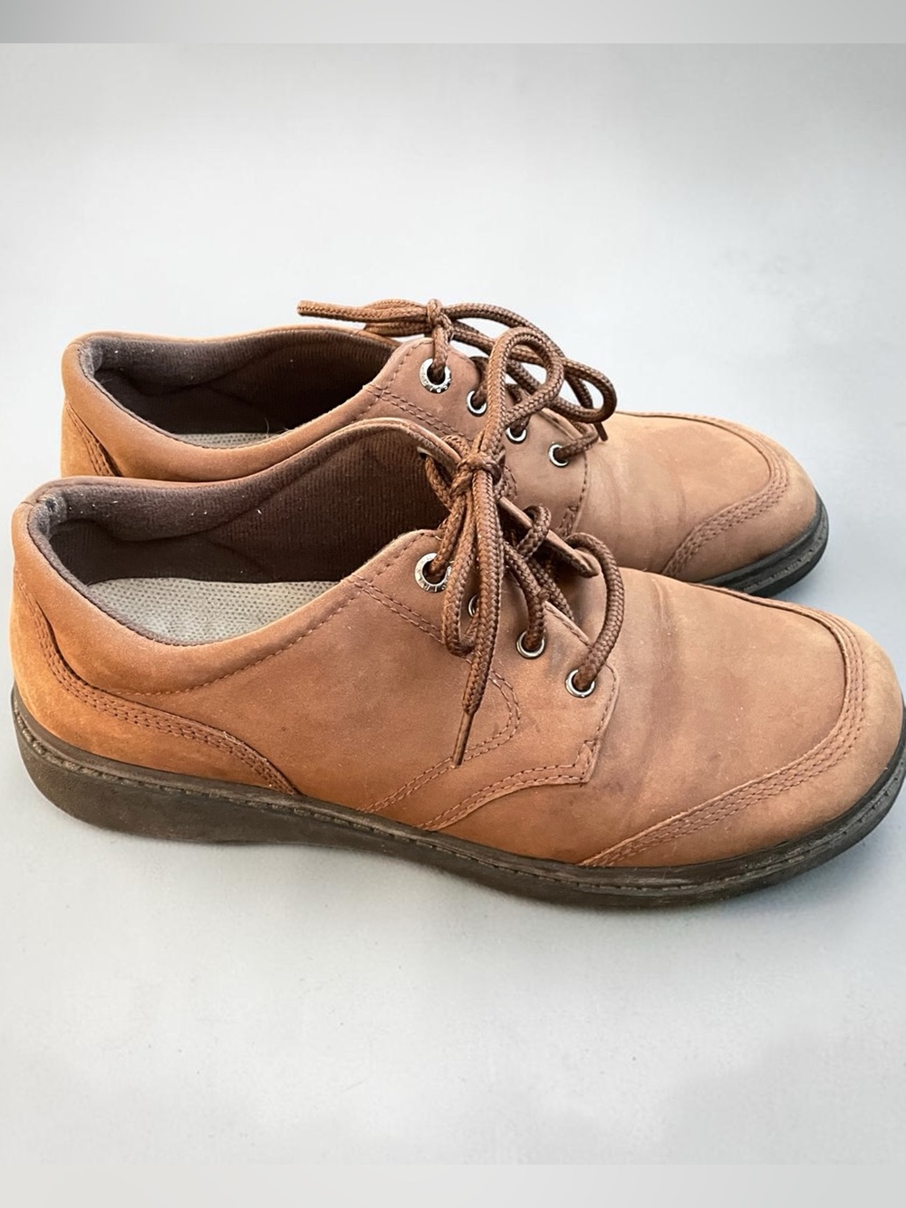 Easy Spirit Motion Brown Leather Oxford Walking Shoes Women’s Size 7.5 Comfort